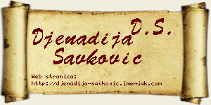 Đenadija Savković vizit kartica